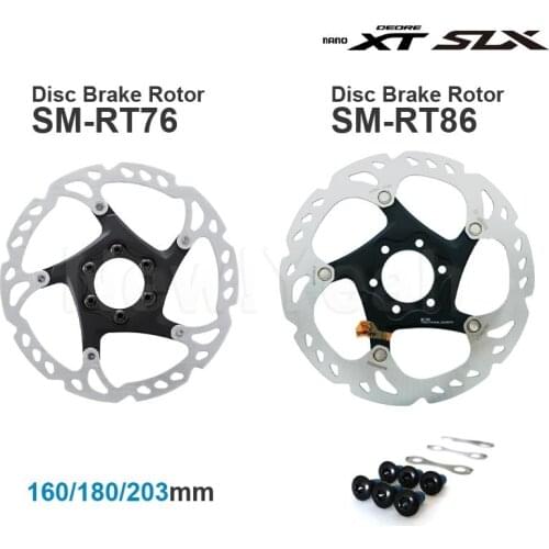 SHIMANO DEORE XT M8000 SLX - 6-Bolt - Disc Brake Rotor SM-RT86 / SM-RT76 - 203/180/160 mm Original parts