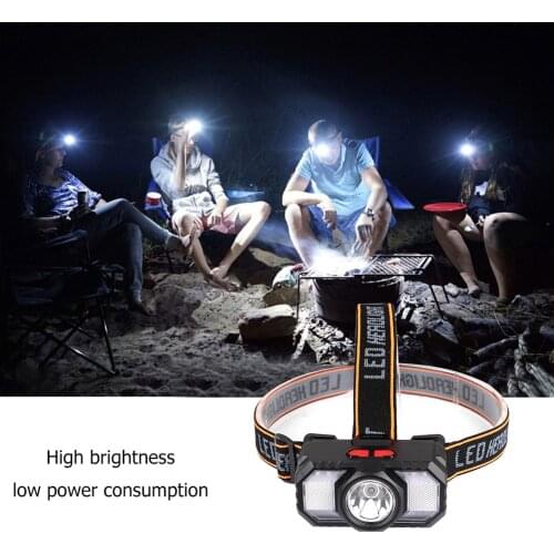 Xpe + Smd Led Headlamp Waterproof Usb Rechargeable Head Light Portable Torch For Outdoor Night Fishing Hiking Lighting