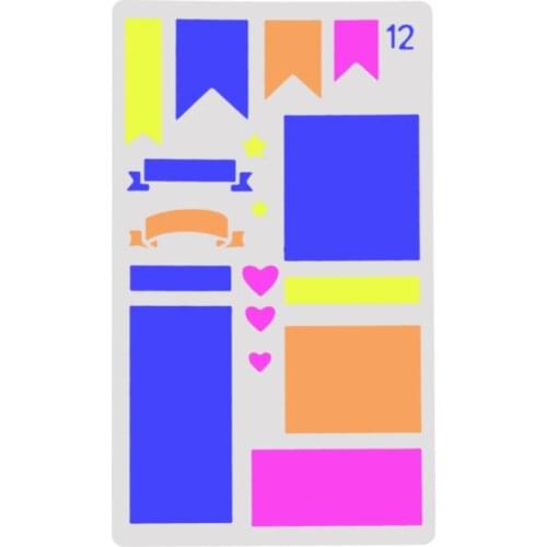 Frame Layering Stencils for Diy scrapbook/photo album Decorative Embossing coloring,painting stencil,home decor