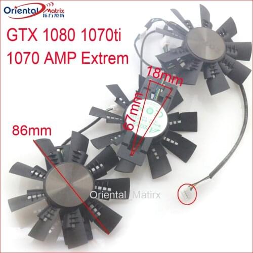 Free Shipping GAA8S2U 12V 0.45A 86mm 4Pin Fan For ZOTAC GTX 1080 1070ti 1070 AMP Extreme Graphics Card Fan