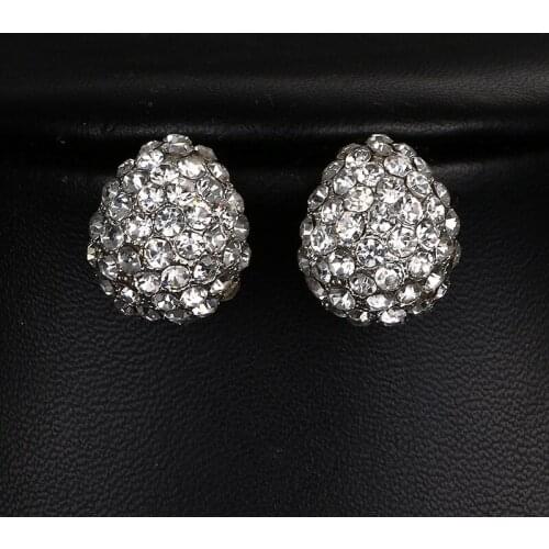 Emmaya Jewelry Fashion Vintage Full Crystal Crescent Stud Earrings Beatles Earring For Woman New 2016 Christmas Gift