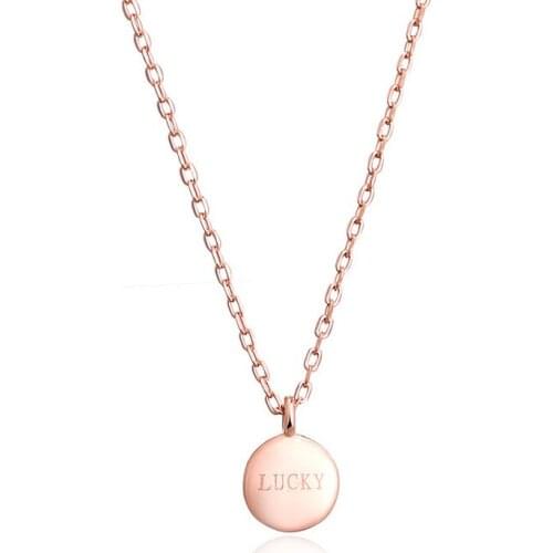 YUN RUO 2020 Fashion Brand Woman Jewelry Rose Gold Colors Lucky Bean Pendant Necklace 316 L Stainless Steel Jewelry Never Fade