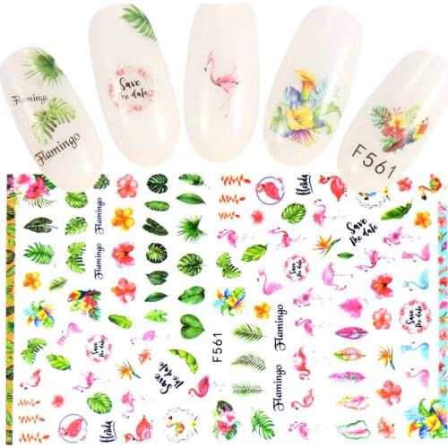1 Sheet Fashion Nails Art Manicure Back Glue Decal Decorations Design Nail Sticker For Nails Tips Beauty