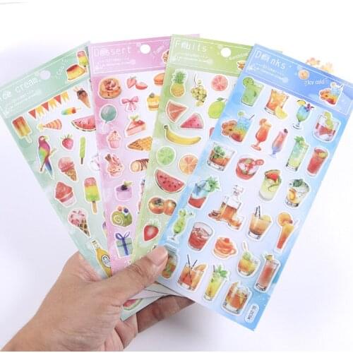 1pcs/1lot Kawaii Stationery Stickers Summer fruit Diary Planner Decorative Mobile Stickers Scrapbooking DIY Craft Stickers