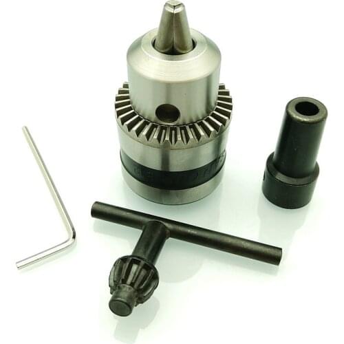 1pcs motor stirrer drill chuck,Miniature electric drill chuck electric grinding head, cone type 1.5-10mm electric mixer adapter