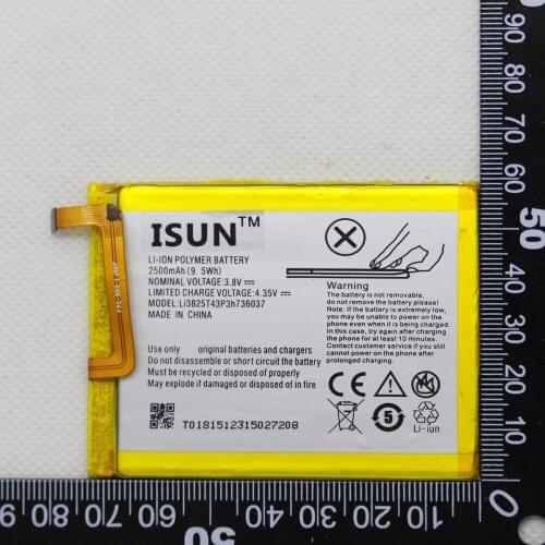 5pcs/lot 2500mAh Li3825T43P3h736037 battery for ZTE BV0720 / Blade A2 /Blade V7 Lite Dual SIM cellphone Battery
