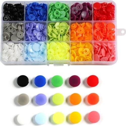 600/1440pcs T5 Snap Poppers Plastic Nylon Snap Buttons for Baby Clothes Bibs Raincoats DIY Sewing Accessories Metal Fastener