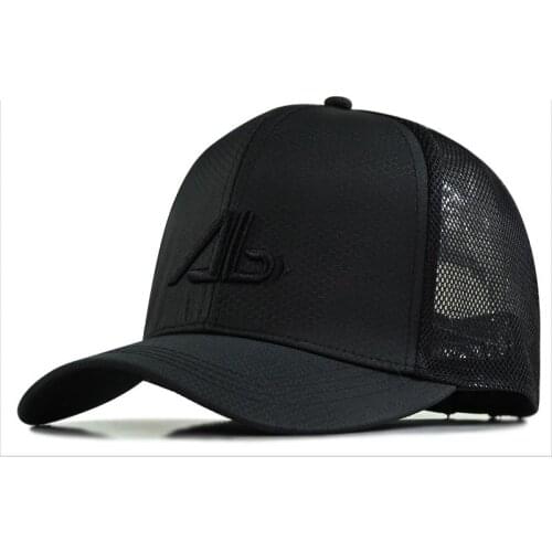 Baseball Cap Men Summer Thin Polyester Mesh Trucker Sun Hat Male Embroidery Snapback Hats Size 62-68cm Big Head Man Plus Size