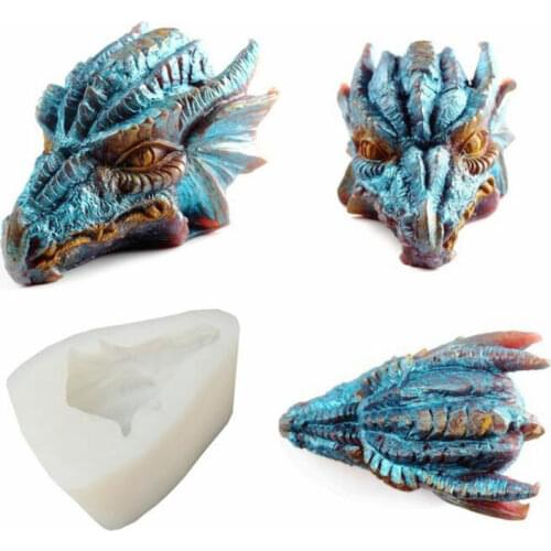 DIY Dinosaur Decor Epoxy Resin Silicone Mold Jewelry Fillings Pendant Accessory Charms Handmade Chocolate Cake Mould Stuff Craft