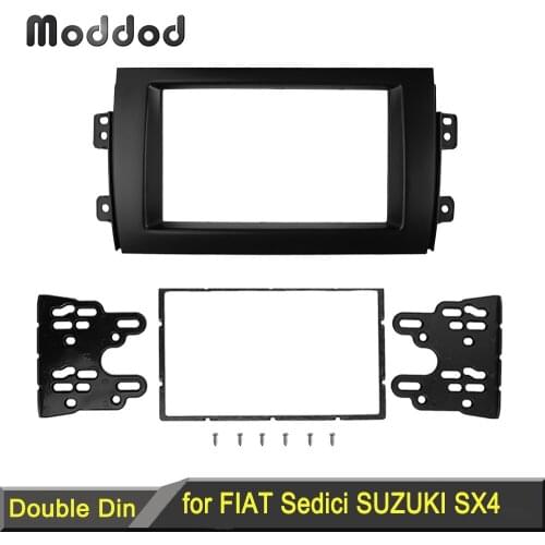 Double Din Fascia for Suzuki SX4 Fiat Sedici Radio DVD Stereo Panel Dash Mounting Installation Trim Kit Frame Bezel