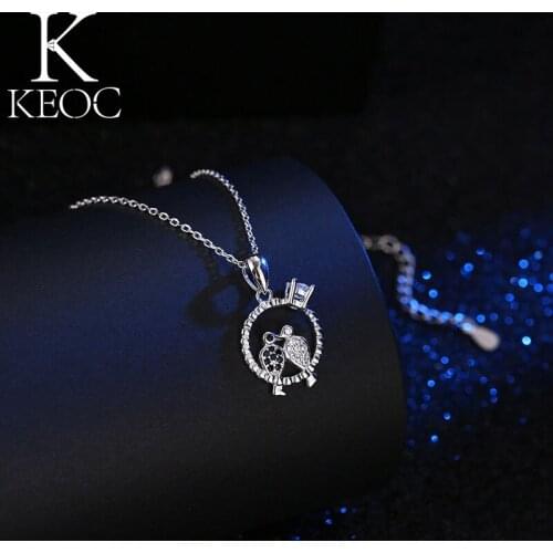 Keoc Ring Bird Element Pingente Necklace for Women Jewelry on The Neck Personalized Gift 2021 Trend Couple Gift y2k Jewelry