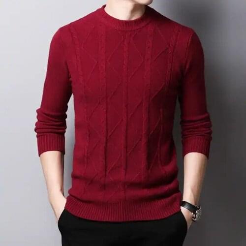 Fashion Mens Clothes Homme Sweaters Pullover Spring Long Sleeve Shirt Knitted Casual Male Slim Fit Striped Sweaters