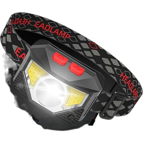 Fishing night fishing headlights dedicated charging head mounted headlight glare long life induction trumpet bright