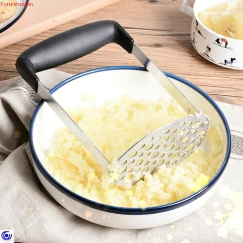 New tight Potato Mud Pressure Tools Food grade Stainless Steel materials Non-slip Handle Beans Press Mash Maker Kitchen Cooking