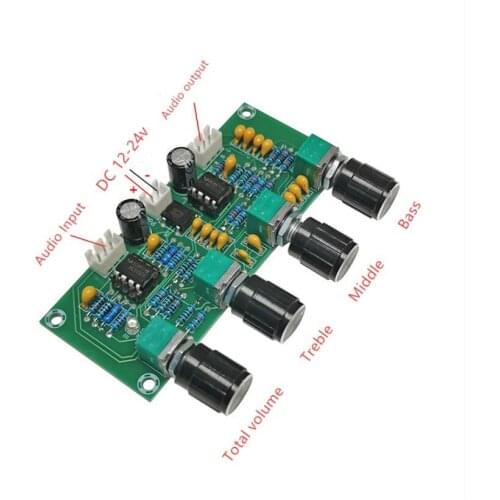 XH-A901 NE5532 Tone Board preamp Pre-amp With treble bass volume adjustment pre-amplifier Tone Controller For amplifier Board