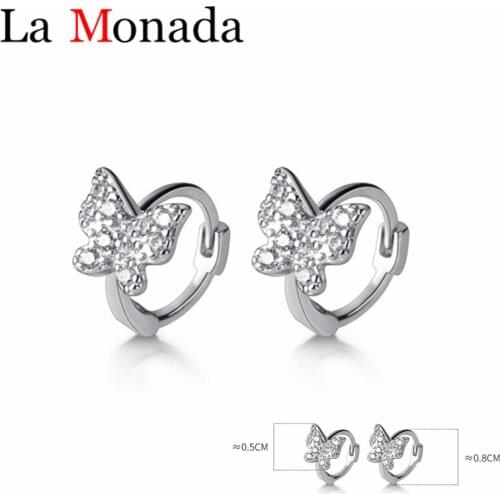 Cute Butterfly 925 Sterling Silver Stud Earrings For Girl Kids Daughter Fine Jewelry Minimalist Earring Studs Silver 925