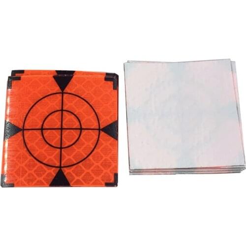 Tape Target Reflector Sheet 20 Pcs 100 x 100mm Reflective Tape For Total Station Widely Used Enginee Red Newest 2021