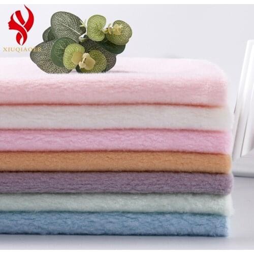 160cmx50cm Sheep-like Curly Wool Flannel Fabric Frosted Rabbit Fur Clothing Lining Bedding Background Cloth Toys DIY Fabric