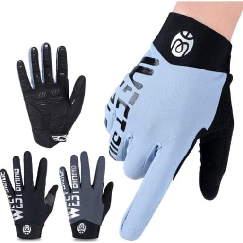 West Biking Cycling Glove Big Belt Long Refers To Dressing Sliding Touch Screen Glove Bike Riding Gloves Bicycle Sports Glove