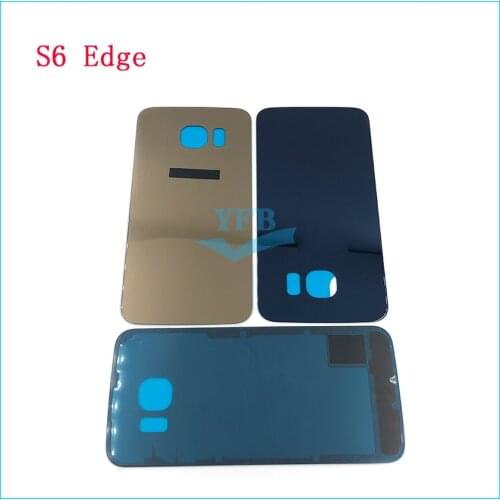 For Samsung Galaxy S6 Edge Plus G920 G920F G925 G928 Back Battery Cover Rear Door Housing Camera Frame Replacement Part