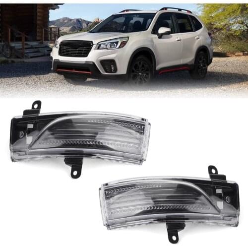 Areyourshop 1 Pair Side Mirror Amber Signal Lights For Subaru Forester 2014-2018 84401AJ010 84401AJ000 Car Accessories Parts