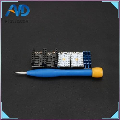 2pcs Latest Freely Using UART FYSETC TMC2208 V1.2 with Protector Stepping Motor Mute Driver Stepstick Flying Wires Replace A4988