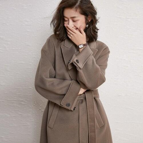 2020 BB coats and jackets women pink winter coat double breasted coat