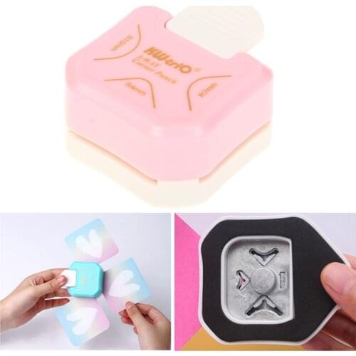 3-in-1 Mini Corner Trimmer Corner Rounder Punch R4/R7/R10mm Round Corner Trimmer Cutter For Card Photo Paper Laminating Pouches