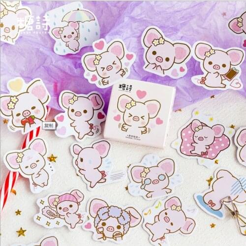 45pcs/1lot Vintage Cute cute pet Paper Travel Diary Planner Decorative Mobile Stickers Scrapbooking Craft Stationery Stickers