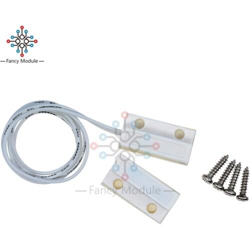 5Pair DC 100V 10W White MC-38 Wired Door Window Sensor Magnetic Switch Home Alarm System ABS With Screws