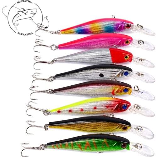 8Pcs/lot Trolling Fishing Minnow Lure Hard Bait 10.1cm/9.3g Floating Artificial ionica Hard Bait Tackle Wobbler