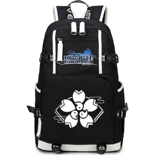 Azur Lane Cosplay Oxford Backpack Unisex Student School Shoulder Bag Teenager Rucksack Travel Laptop Fashion Casual Outdoor Gift