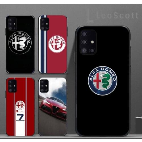 Hot Car Alfa Romeo Logo Phone Case For Samsung A40 A31 A50 A51 A71 A20E A20S S8 S9 S10 S20 Plus note 20 ultra