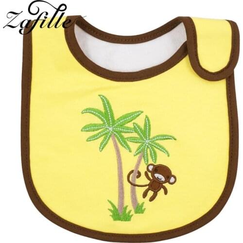 ZAFILLE Baby Bibs Printed Newborn Infant Baby Stuff Baberos Baby Feeding Bibs For Newborn Cotton Baby Accesorios Burp Clothes