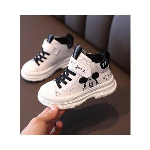 Disney boys cartoon Mickey mouse breathable Casual Shoes non-slip soft sports sneakers girls gift