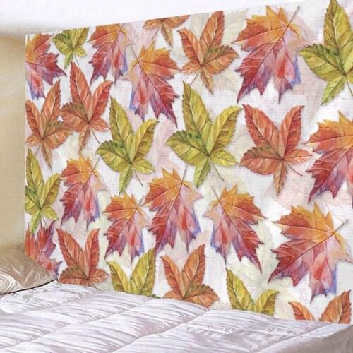 Tapestry Wall Hanging Bedpread Beach Towel Table Cloth Yoga Mat Home Deco Concise Style Design Leaf Plus Size 150cmx130cm