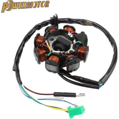 Motorcycle Stator Coil For GY6-125cc-200cc Engine Magneto Stator Coil Generator Scooter Moped ATV Dirt Bike Go Carts