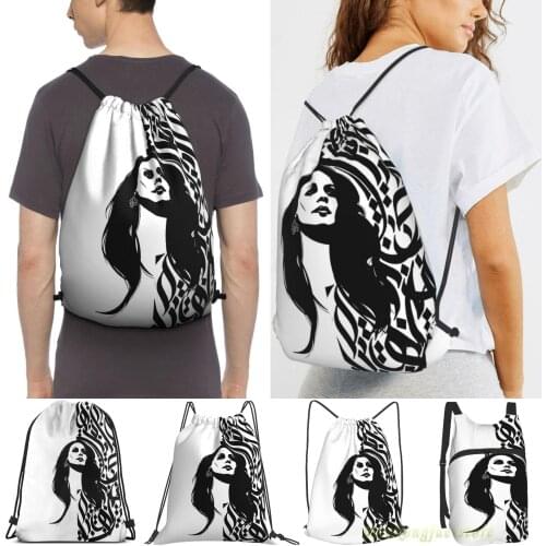 Fairouz Collection Arabic Calligraphy By Fadi Men Outdoor Travel Gym Bag Waterproof Drawstring Backpack Women Fitness Bags