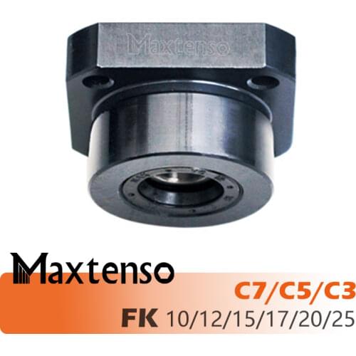 MAXTENSO Professional Support Unit FK10 FK12 FK15 FK17 FK20 FK25 fixed-side C3 C5 C7 for ballscrew TBI sfu 1204 Premium CNC Part