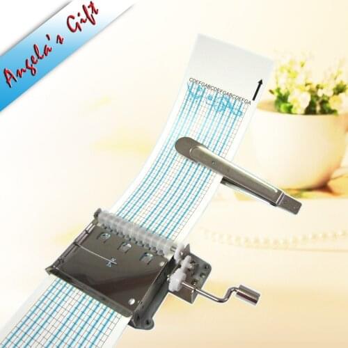 DIY 20 notes music box Hand crank Paper Strip music box mechanism, unusual gifts, birthday gifts free shipping Angelas gifts