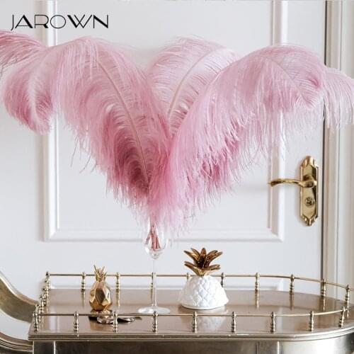 JAROWN Natural Feathers Ostrich Plumes Wedding DIY Decoration Feathers Home Crafts Lighting Decor Carnival Party Halloween Decor