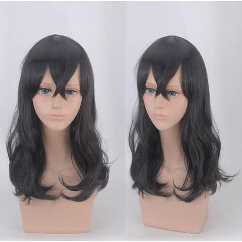 Anime Cosplay Boku no Hero Academia Shouta Aizawa Eraser Head Cosplay Costume Wig My Hero Academia Black Hair Halloween Wigs