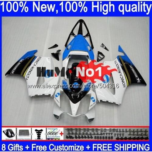 Interceptor For HONDA VFR800 VFR 800RR 800 RR 00 01 02 03 04 05 130MC.6 VFR800RR 2007 2008 2009 2011 2012 Fairing blue white hot