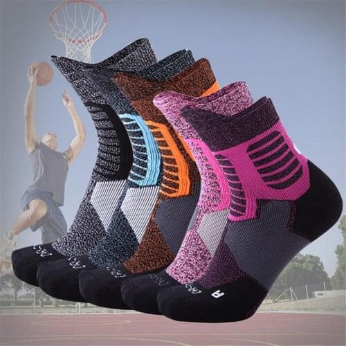 Professional basketball socks thickened towel bottom socks mens elite socks long tube outdoor sports high socks manufacturers