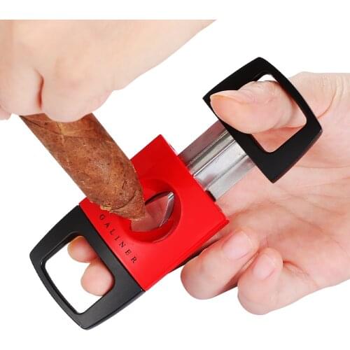 Galiner V-Cut Cigar Cutter Metal Portable Single Blade Sharp Cigar V-Cutter Tool Wedge Cutter