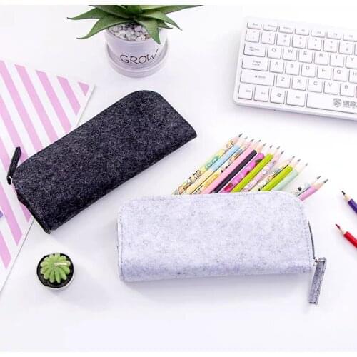 Luxury Women Men Wool Felt Cloth Sunglasses Case Bags with Zippers High Quality DIY Coin Purse Pouch for Accessories