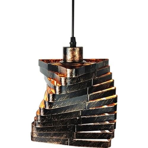 Nordic Retro Iron Creative Dining Chandelier Loft Bar Living Room Restaurant Pendant Lamp Diamond Chandelier Table Lighting
