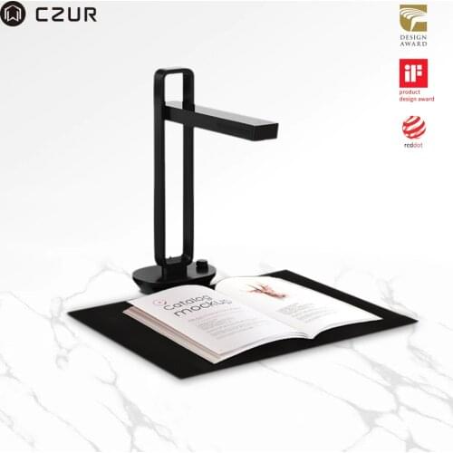 CZUR Book Scanner Aura X Pro Portable Scanner for Document A4 A3 w/ Built-in Battery Smart Table Led Desk Lamp for macOS Windows