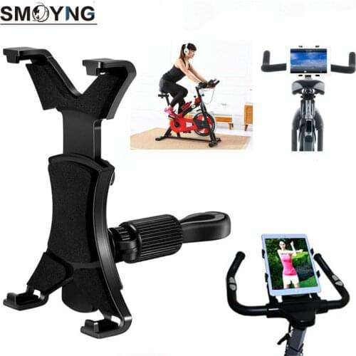 SMOYNG Tablet Phone Car Holder Stand Bracket Spinning bike Treadmill Adjustable Angle For iPad Air Mini 1 2 3 4 Pro 10.5 11