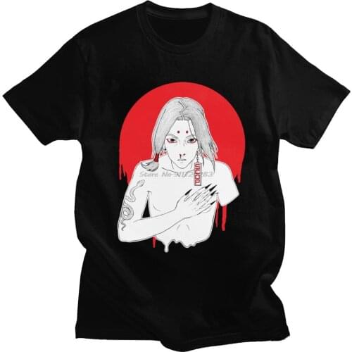 Stylish Kimimaro T Shirt Men Short Sleeve Anime Manga T-shirt Cotton Kaguya Clan Tshirt Streetwear Summer Tee Top Clothes